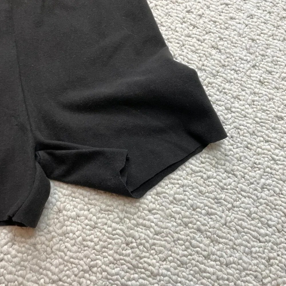 Shein Sweatshorts XX Black Casual Lounge Cut Off Soft Solid Ladies 3.5